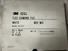 MACHINIST AucStd 3M -  10 Diamond Flex Files White M20 Set in Box 6210J picture