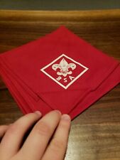 Vintage Official Boy Scouts Neckerchief Red and White BSA picture
