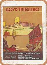 METAL SIGN - 1936 Lloyd Triestino Egypt India China Vintage Ad picture