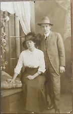 Chicago Jack and Edna Koalenz Illinois Vintage RPPC Real Photo Postcard 1910 picture