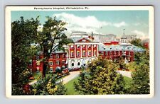 Philadelphia PA-Pennsylvania, Aerial Of Pennsylvania Hospital, Vintage Postcard picture