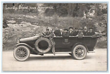 c1910 Lourdes Depart Pour Cirque de Gavarnie Pyrenees France RPPC Photo Postcard picture