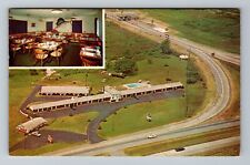 Newton Falls OH-Ohio, Pike Plaza Motel, Advertising, Vintage Postcard picture
