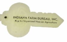 Vintage Indiana Farm Bureau Farming Ag Agriculture Farmer Advertising Keychain picture