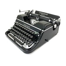 STUNNING 1938 Underwood Champion Typewriter Working Portable Vtg Classic Black picture