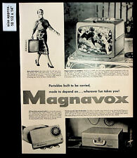 1956 Magnavox Personal Radio Portable TV Rambler Vintage Print Ad 36686 picture