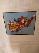 Budman Flying With Bottle Of Budweiser Beer - BBQ Apron  picture