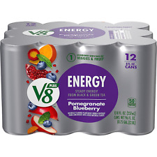 V8 Plus ENERGY Pomegranate Blueberry Energy Drink, 8 Oz, 12 Pack;  picture