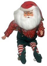 Santa Doll Cafi Hauppauge NY Christmas Vintage Saint Nick Elf Shoes 8.5” picture