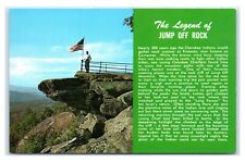 Postcard The Legend of Jump Off Rock on Jump Off Mountain, NC M8 picture