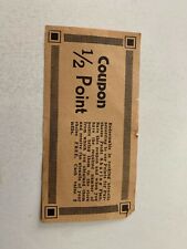 Antique circa 1910 Banzhaf Grocery Marshalltown Iowa 1/2 Point Coupon picture
