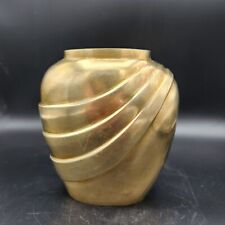 Rosenthal Netter Brass Vase Solid Art Deco Style Drapped 6.25