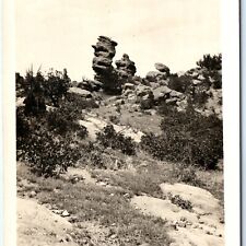 c1920s Colorado Springs RPPC Garden Gods Real Photo Punch Judy Rock Postcard A97 picture