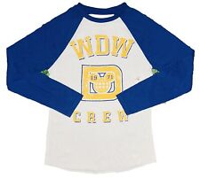 *NEW* Disney Parks Men's WDW Crew Blue/White Long-Sleeve Shirt; Size S picture