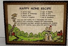 Vintage MCM Home Decor Happy Home Recipe Picture picture