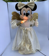 1995 Disney Telco Christmas Minnie Mouse Angel Animated Lighted Candle 22” picture