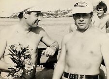 1978 Two Shirtless Guys Handsome Men Couple Loving Look Gay Int Vintage Photo picture