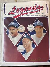 1988 Legends Magazine Fall Classic Issue Vol 1 No 1 Signed By Christopher Paluso picture