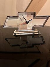 Vintage Chevrolet Insignia Clock Clear Resin,  Great For Shop, Office, Garage….. picture
