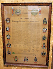 Framed 1902 Declaration Of Independence, 30