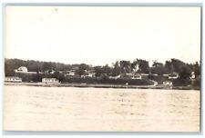 c1940's Clarey's Bayside Cottages View Malletts Bay VT RPPC Photo Postcard picture