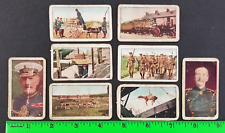 Vintage (Lot of 8) 1914 World War 1 Scenes T121 Sweet Caporal Tobacco Cards Poor picture