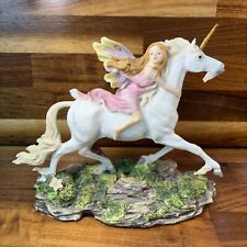 Unicorn and Fairy Figurine Summit Collection Veronese  Style Mythical Fantasy picture