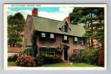 Concord, MA-Massachusetts, Old Manse Emerson & Hawthorne Home, Vintage Postcard picture
