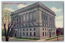 1911 Exterior Masonic Temple Building Indianapolis Indiana IN Antique Postcard picture
