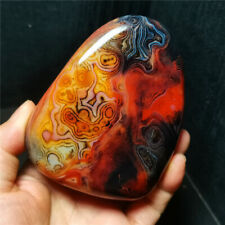 TOP 398G Natural Polished Silk Banded Lace Agate Crystal Madagascar BWD1013 picture