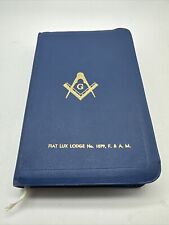 Holy Bible Masonic Edition 1957 Flat Lux Lodge 1079 picture