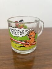 Vintage Anchor Hocking McDonald's Garfield Collectible Glass Mug 1978 Rare Cup picture