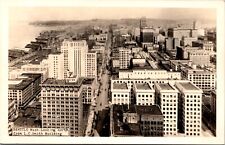 RPPC Aerial View of Seattle Washington Looking North from L.C. Smith Building picture