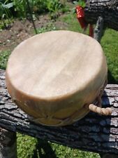 **AWESOME VINTAGE SMALL NATIVE AMERICAN RAWHIDE PRAYER CLEANSING DRUM NICE   ** picture