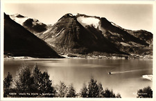 Real Photo View from Hjelle Oppstrynsvatnet Lake Nordfjord NORWAY Postcard picture