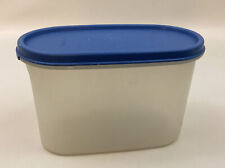 Tupperware #2 Sheer Modular Mate 4-3/4 Cups Storage Container Blue Lid picture