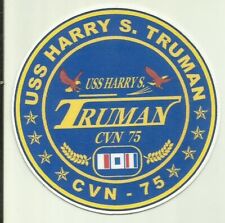 USS HARRY S TRUMAN CVN 75 U.S.NAVY STICKER AIRCRAFT CARRIER SAILOR SOLDIER FLY picture