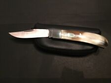 Custom John H. Lloyd Horn Barehead Trapper Slipjoint Folder Folding Knife picture