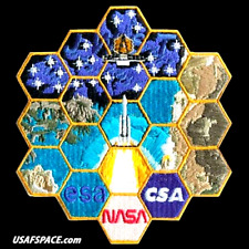 Authentic JAMES WEBB SPACE TELESCOPE -JWST-AB Emblem- NASA ESA CSA Mission PATCH picture