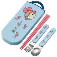 Ponyo on the Cliff Spoon & Fork & Chopsticks Set With Case Studio Ghibli New picture