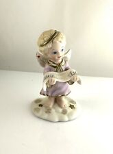 Hymns of the Heavens, Catherine Stevenson, bisque angel figurine vintage, signed picture