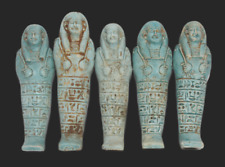 5 RARE ANCIENT EGYPTIAN ANTIQUE 5 Ushabti Shabti Old Pharoh Tomb Servant Statues picture