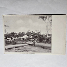 Government Compound Arakaka British Guiana Postcard ca 1930 printed in Demerara picture