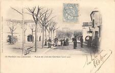 CPA 33 PUJOLS PLACE DE L'ANCIEN CHATEAU SOUTH COAST (back undivided) ANIMEE picture