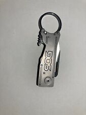 SOG Keytron Folding Keychain Small Thin Knife, Good Condition picture