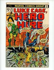 Hero for Hire #12 Comic Book 1973 FN Marvel Chemistro Powerman Luke Cage picture