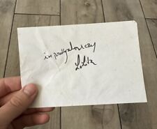 Hand Written Lyrics By Lana Del Rey “I’m Pretty When I Cry” & “Lolita” Signed picture