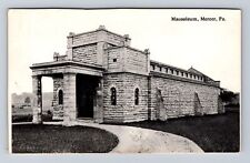 Mercer PA-Pennsylvania, Mausoleum, Antique, Vintage Postcard picture