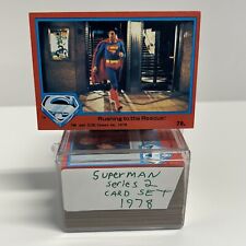 1978 Topps Superman The Movie: Series 2 Complete 88 Card Set Used NM picture