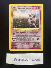 Pokemon Card Sabrina Gengar 14/132 English Gym Heroes Holo Exc Condition picture